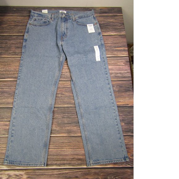 Denizen Levi's NEW NWT Mens 285 Relaxed 36x30 Light Blue Denim Jeans Straight - Picture 1 of 6